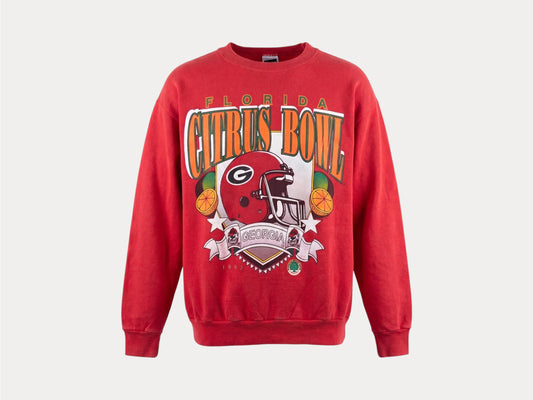 Large. 1993 Florida Citrus Bowl NFL Georgia Vintage Sweatshirt by Tultex  Made In USA