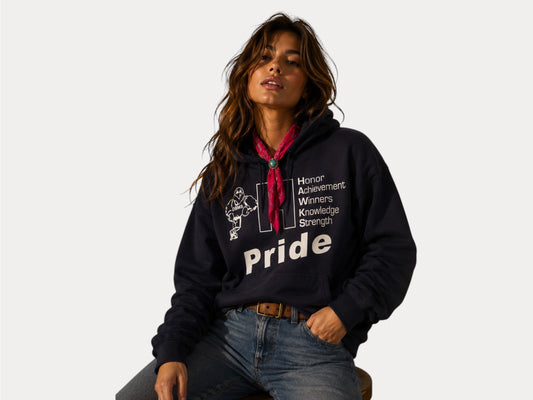 Vintage Hawks Hooded Sweatshirt - Size Large | Gildan Craftsmanship