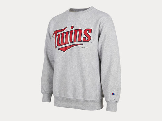 Vintage 90s Twins Reverse Weave Champion Sweatshirt - Size M | Made in USA