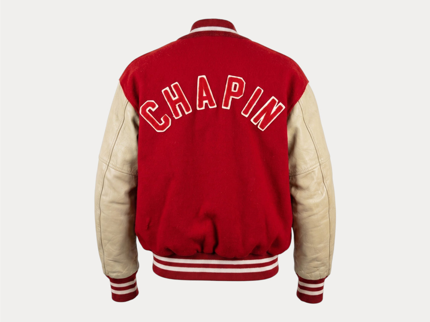 Size Med. Authentic Vintage Varsity Jacket – Wool & Leather Made in USA