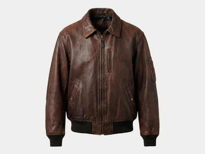 Vintage Avirex Leather Jacket XL | AJ357 Studio