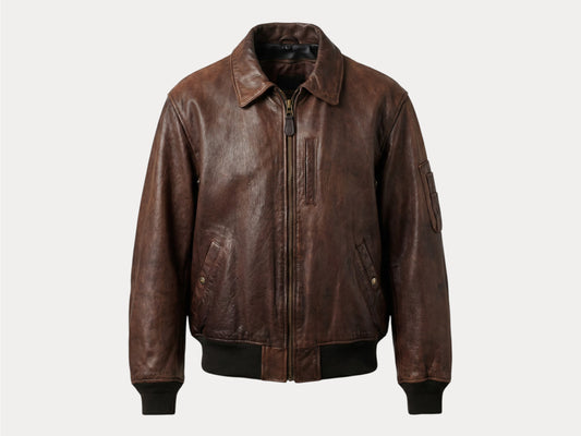 Taille XL. Veste en cuir Avirex vintage