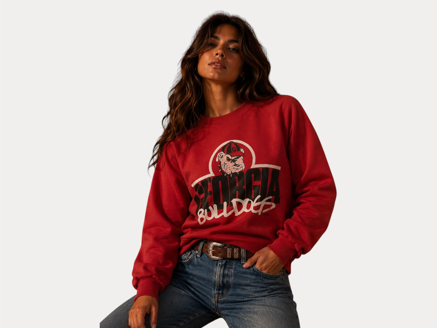Sudadera vintage de los Georgia Bulldogs de los años 90 - Talla M | Fabricada en EE. UU. | Estilo universitario retro
