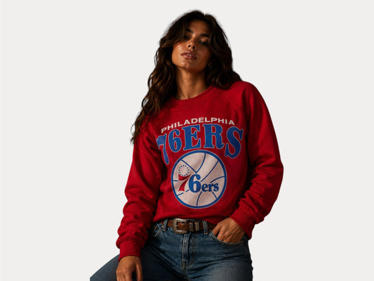 Small. 80s Vintage 76ers sweatshirt Made In USA