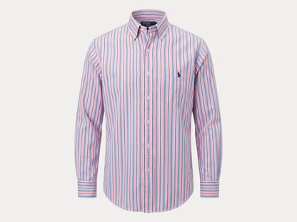 Polo Ralph Lauren Curham Classic Fit 15.5/35 Pink Stripe Cotton Shirt