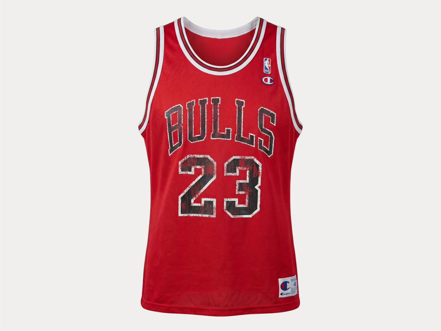 Champion Chicago Bulls #23 Jersey Size 48 Red Mesh Vintage 90s NBA Made in USA