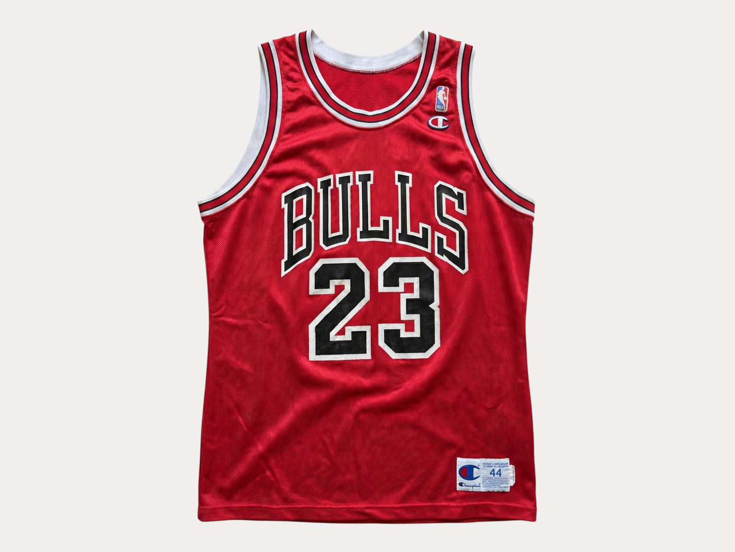 Champion Chicago Bulls #23 Jersey Size 44 Red Mesh Vintage 90s NBA Made in USA