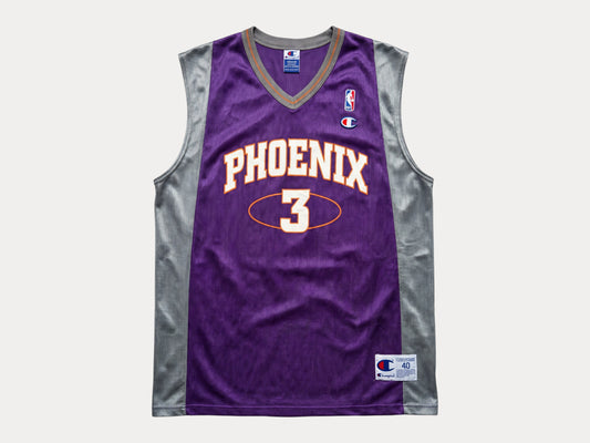 Champion Phoenix Suns #3 Marbury Jersey Size 40 Purple Mesh Vintage 90s NBA