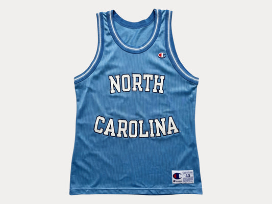 Champion North Carolina Tar Heels UNC Jersey Size 40 Carolina Blue Mesh 90s NCAA USA