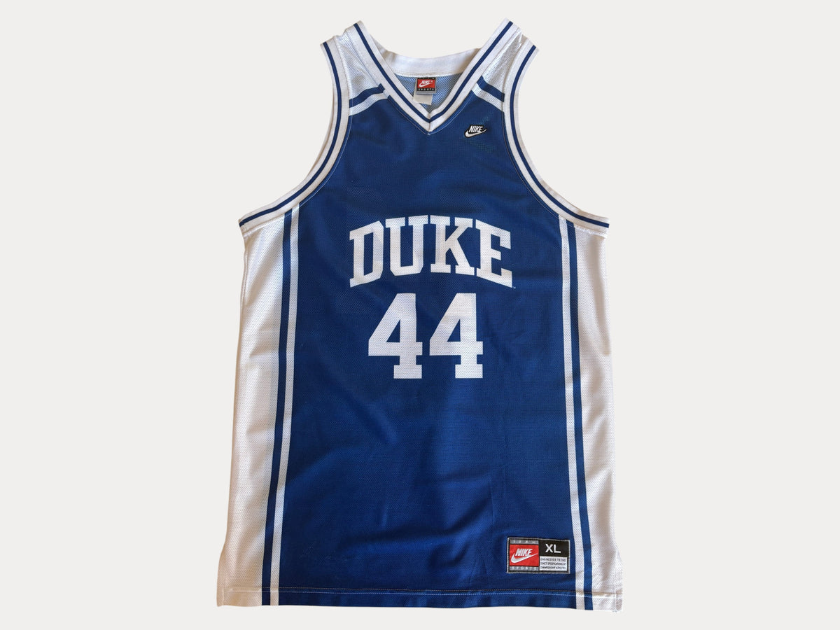 Nike Duke Blue Devils No. 44 Basketball Jersey Size XL Blue Mesh 90s Vintage NCAA College