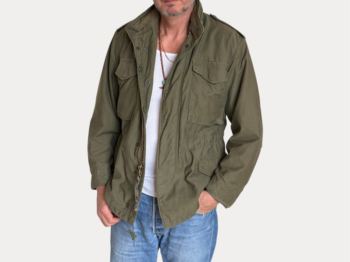 Small Short. Authentic 1984 U.S Army  M-65 Field Jacket | OG-107 Military Issue