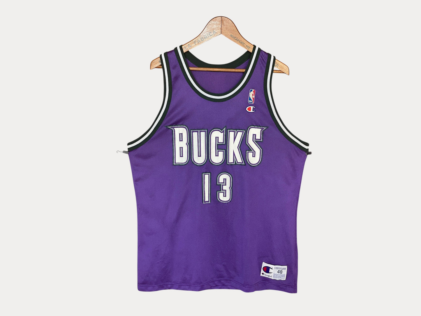 Camiseta vintage de la NBA de campeón n.° 13 Glenn Robinson Bucks - Talla 48
