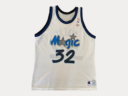 Size 48 #32 O'Neal Magic Orlando 90s Champion NBA Jersey - Vintage Basketball Apparel