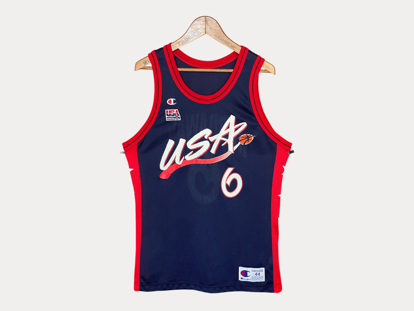 Camiseta vintage de la NBA del Dream Team, campeón olímpico, talla 44, Hardaway #6