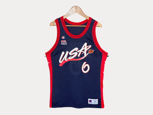 Camiseta vintage de la NBA del Dream Team, campeón olímpico, talla 44, Hardaway #6