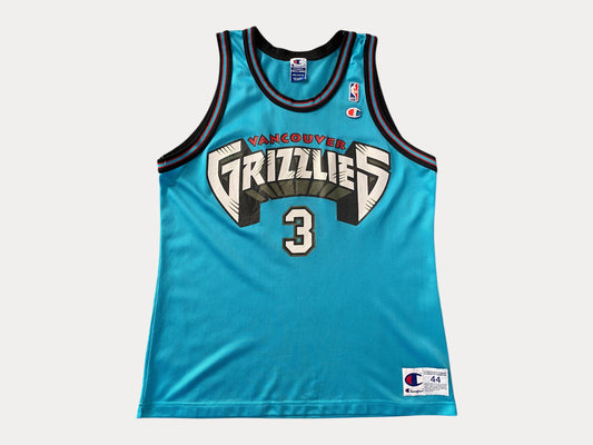Camiseta vintage de los 90 de la NBA de los Grizzlies, Abdur-Rahim #3, campeón - Talla 44