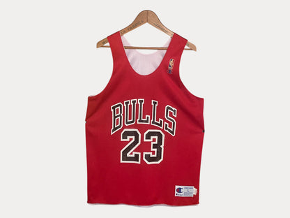 Camiseta NBA vintage de los Bulls de los 90, talla grande - Jugador Jordan #23 | Autenticidad Champion