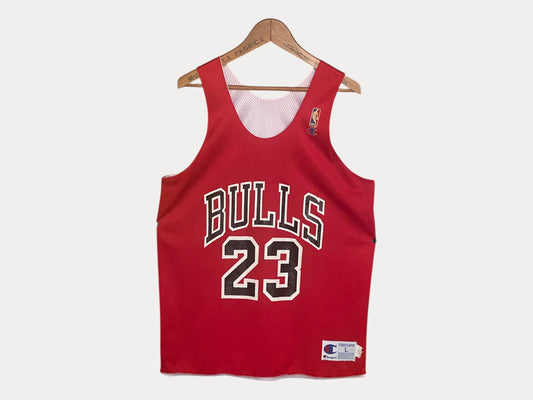 Camiseta NBA vintage de los Bulls de los 90, talla grande - Jugador Jordan #23 | Autenticidad Champion