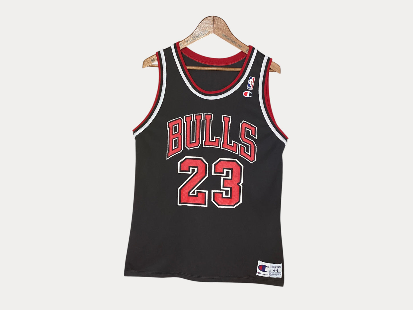 Size 44 Vintage 90s Chicago Bulls NBA jersey, Jordan #23 Made in USA by Champion