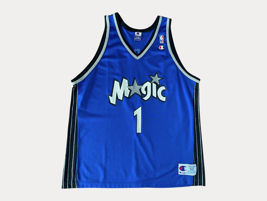 Talla 52 EE. UU. Camiseta vintage rara de la NBA Tracy Mc GRADY #1 de los Orlando Magic