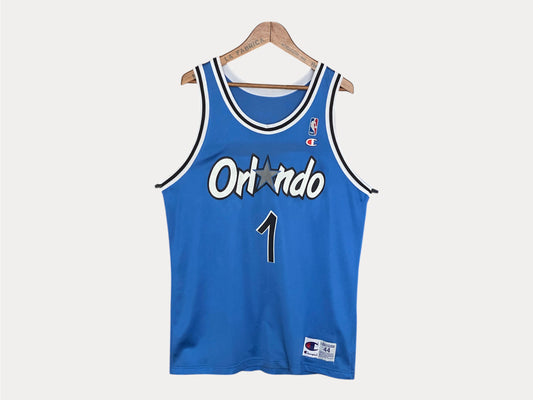 Talla 44. Camiseta vintage de campeón de Orlando NBA n.° 1 Hardaway