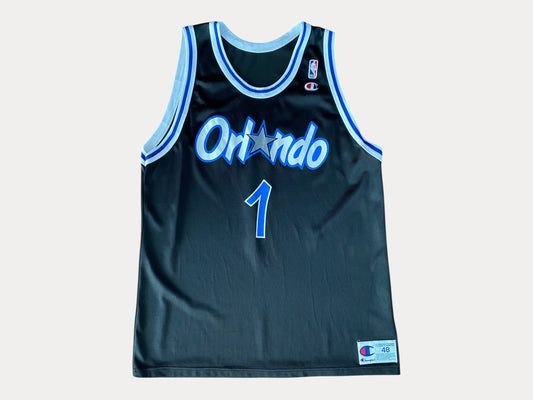 Camiseta de la NBA Orlando Champion de los años 90, talla 48, VTG, jugador Hardaway #01