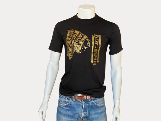 Med. Vintage 50/50 80s Whigham t shirt made in USA