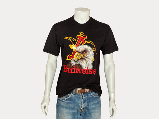 XL. Vintage 50/50 cotton 80s Budweiser T shirt Made In USA