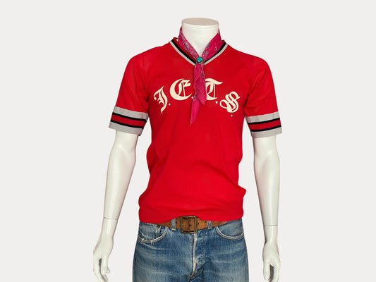 Baseball 80s Vintage Polyester T shirt Size M Made in USA