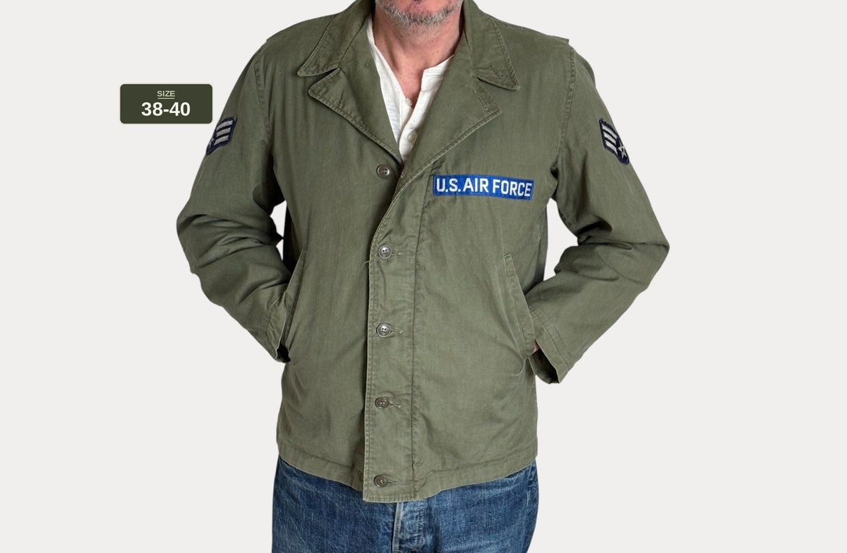 Vintage U.S. N-4 Field Jacket – WWII Contract / Vietnam Era U.S. Air Force Reissue. 38- 40US-AJ357 Studio