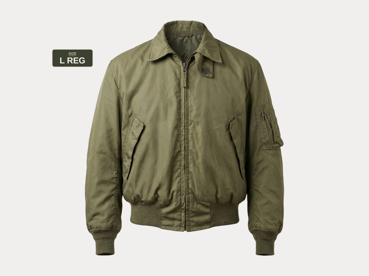 Size Large Regular Authentic Vintage 1989 US Military Bomber | Made in USA