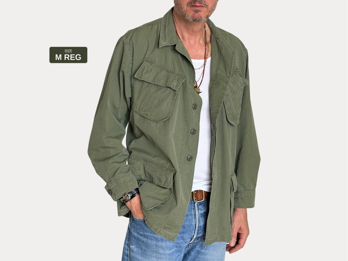 Med Reg. Authentic Third Pattern 1968 US Army Vintage Vietnam jungle jacket.