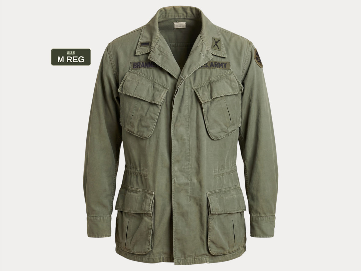 Med Reg. Authentic 1968 US Army vintage Vietnam jungle jacket.-AJ357 Studio