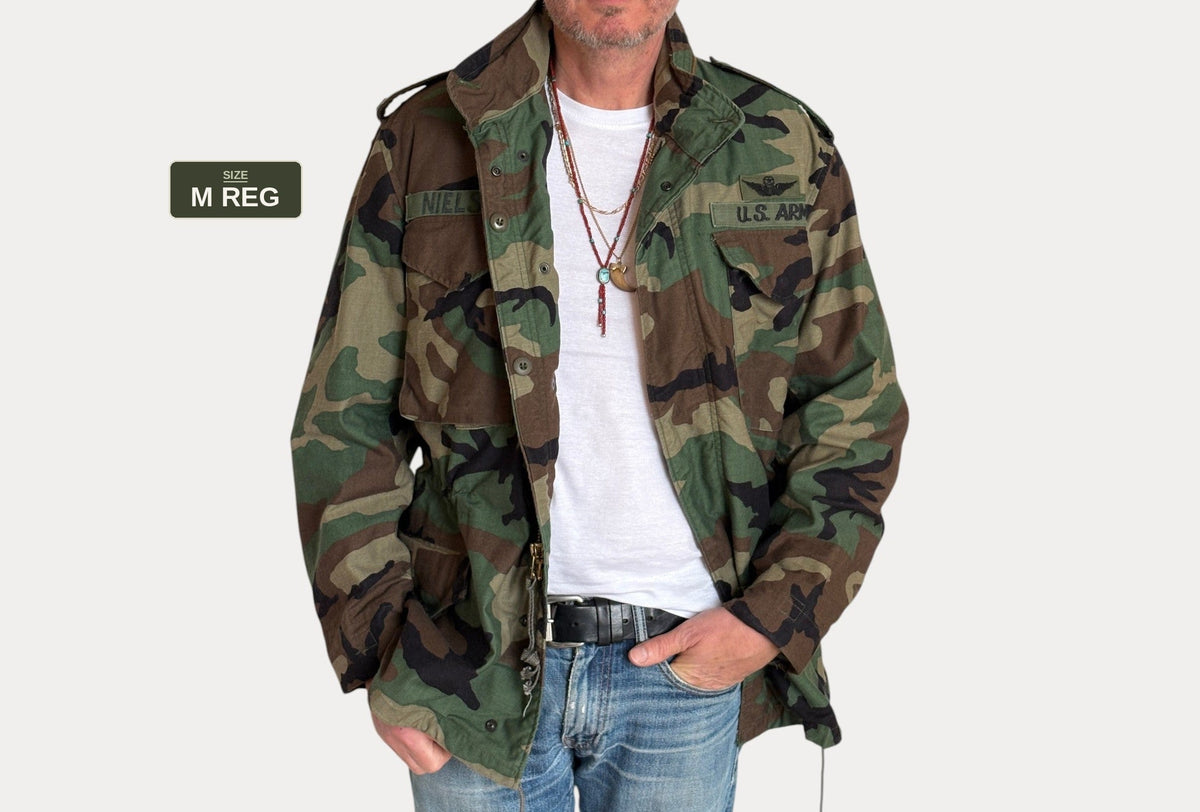 Authentic 1982 DBU US Army M-65 Field Jacket – Size Medium Regular-AJ357 Studio