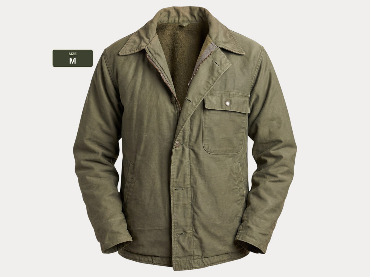 US Navy A-2 Deck Jacket — Authentic Military Outerwear. Size Medium-AJ357 Studio