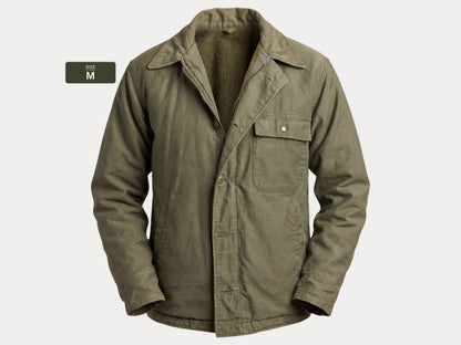 US Navy A-2 Deck Jacket — Authentic Military Outerwear. Size Medium-AJ357 Studio