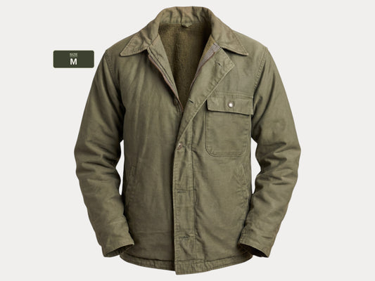 US Navy A-2 Deck Jacket —  Authentic Military Outerwear. Size Medium