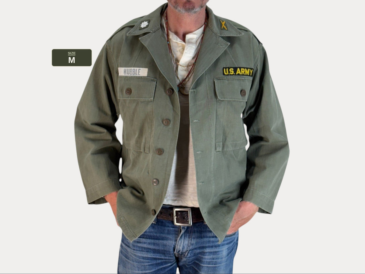 Authentic US Army HBT Utility Shirt – Type II – Korean War Era-AJ357 Studio