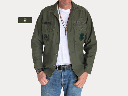 Med. Authentic 1976 US Air Force OG-107 Fatigue Shirt – Military