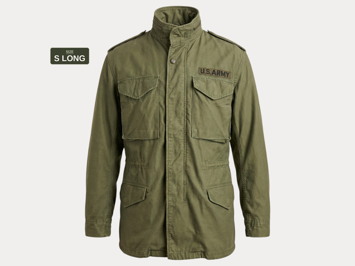 Small long. Authentic 1985 US Army  Vintage M-65 field jacket