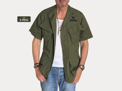 Small Reg. Authentic Third Pattern 1966 US Army Vintage Vietnam jungle jacket.-AJ357 Studio