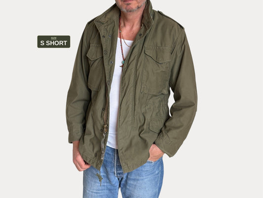 Small Short. Authentic 1984 U.S Army  M-65 Field Jacket | OG-107 Military Issue