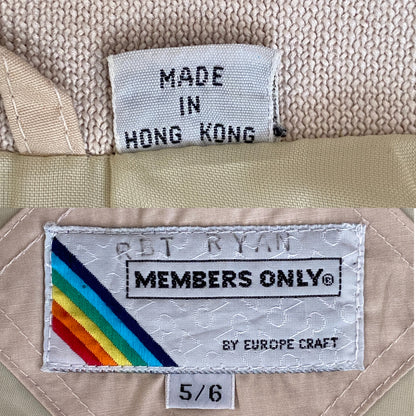 Size 5/6 US Vintage 80s members Only cotton jacket-AJ357 Studio