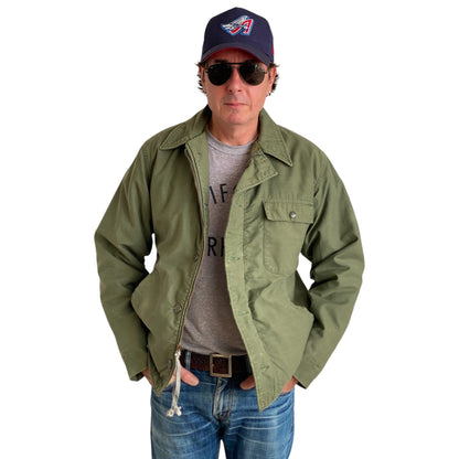 US Navy A-2 Deck Jacket — Authentic Military Outerwear. Size Medium-AJ357 Studio