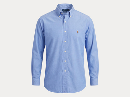 Ralph Lauren Yarmouth Shirt 16.5/34 Blue Pinpoint Oxford Cotton
