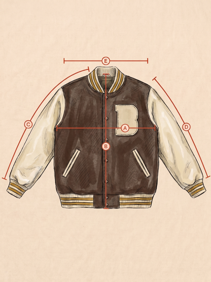 Vintage 70s Wool And Leather Varsity Jacket — Kaye Bros. Chicago — Chenille "F" Patch — Size 44