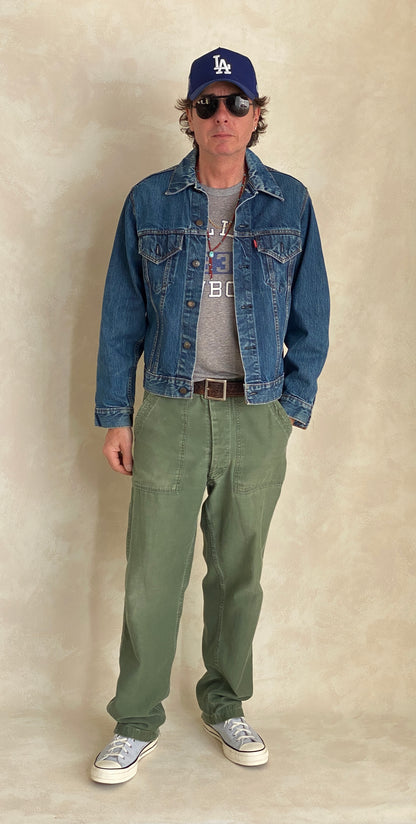 Size 42US Vintage 1971 Levis Jacket, Made in USA – 2 Pockets-AJ357 Studio