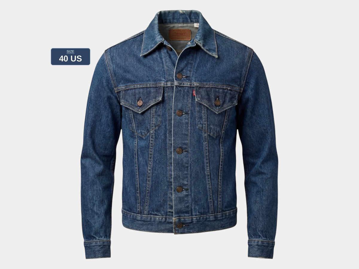Size 40US / 50EU. Vintage late 70s 70505 Levis 2 pockets made in USA-AJ357 Studio