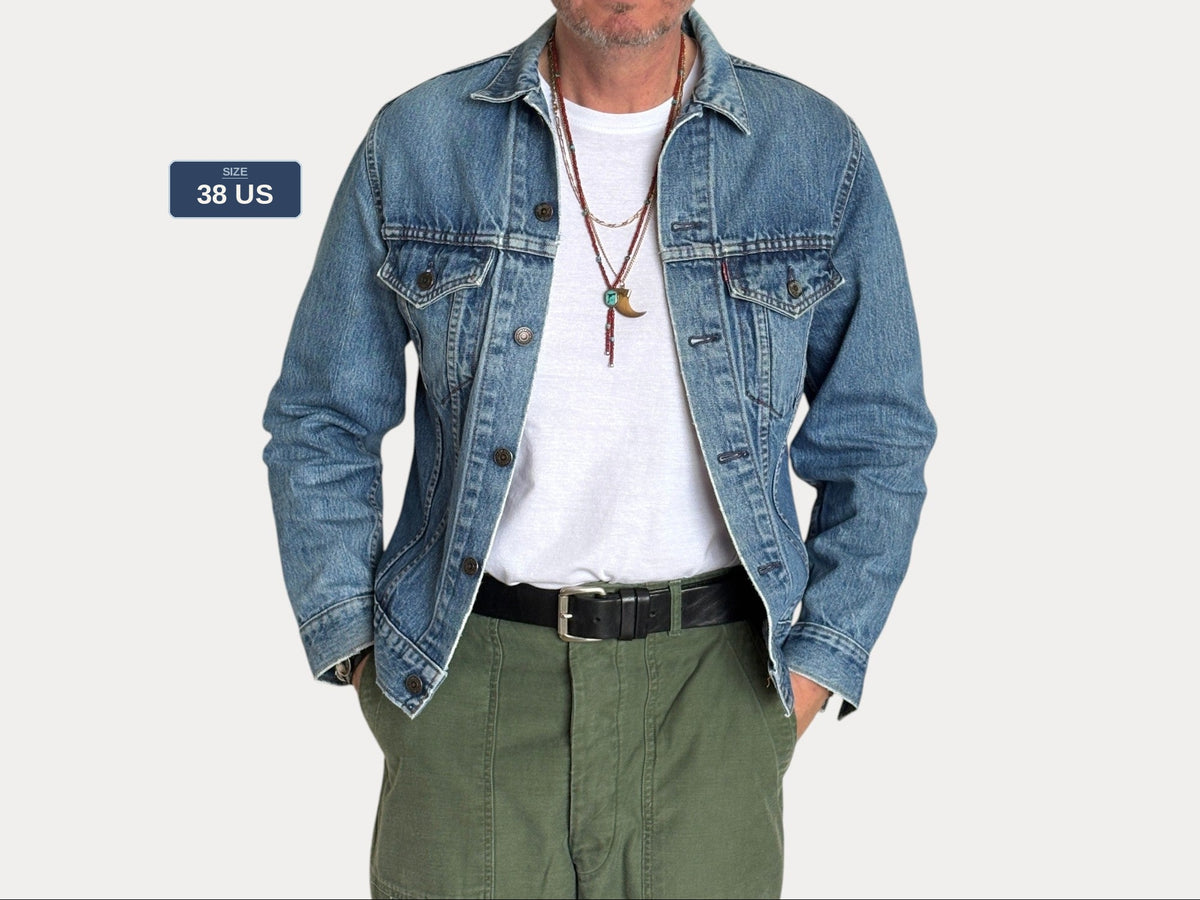 Vintage 80s Levi’s Type III Denim Trucker Jacket |Made in Canada | Size 38US /48EU