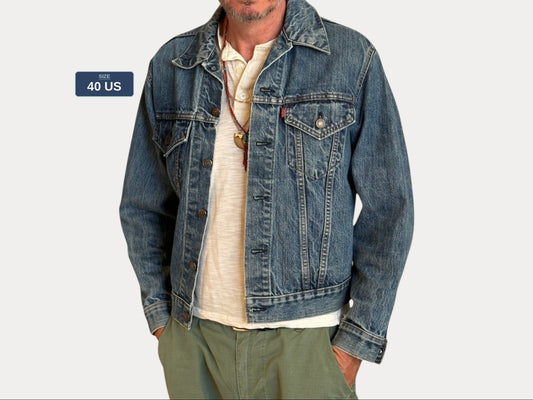 Size 40US / 50EU. Vintage 70s Levi’s Denim Jacket – 2 Pockets – Made in USA